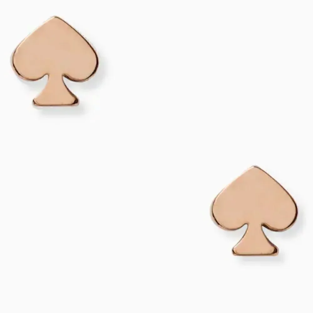 NWT Kate Spade mini studs signature rosegold​